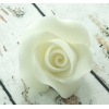Róża cukrowa biała do dekoracji tortu 1 sztuka
